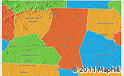 Political 3D Map of Iredell County