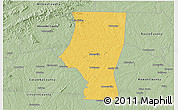 Savanna Style 3D Map of Iredell County