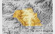 Physical Map of Macon County, desaturated