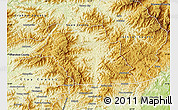 Physical Map of Macon County