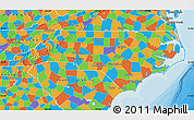Political Map of North Carolina