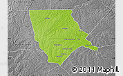 Physical Map of Moore County, desaturated