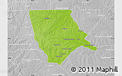 Physical Map of Moore County, lighten, desaturated