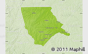 Physical Map of Moore County, lighten
