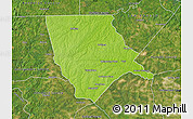 Physical Map of Moore County, satellite outside