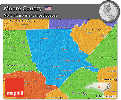 Political Map of Moore County
