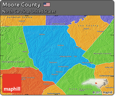 Political Map of Moore County