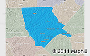 Political Map of Moore County, lighten, semi-desaturated
