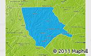 Political Map of Moore County, physical outside