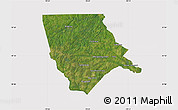 Satellite Map of Moore County, cropped outside