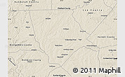 Shaded Relief Map of Moore County