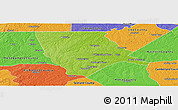 Physical Panoramic Map of Moore County, political outside