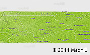 Physical Panoramic Map of Moore County