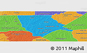 Political Panoramic Map of Moore County