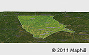 Satellite Panoramic Map of Moore County, darken