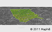 Satellite Panoramic Map of Moore County, desaturated