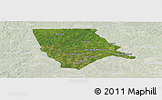 Satellite Panoramic Map of Moore County, lighten
