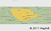 Savanna Style Panoramic Map of Moore County