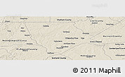 Shaded Relief Panoramic Map of Moore County