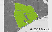 Physical Map of Onslow County, desaturated