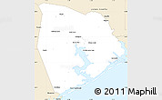 Classic Style Simple Map of Onslow County