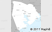 Gray Simple Map of Onslow County