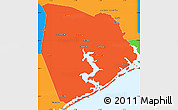 Political Simple Map of Onslow County