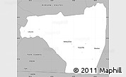 Gray Simple Map of Rutherford County