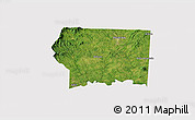 Satellite 3D Map of Surry County, cropped outside