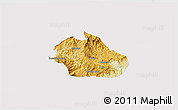 Physical 3D Map of Watauga County, cropped outside