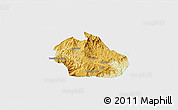 Physical 3D Map of Watauga County, single color outside