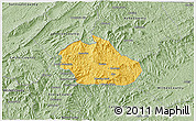 Savanna Style 3D Map of Watauga County