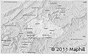 Silver Style 3D Map of Watauga County