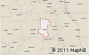 Classic Style 3D Map of ZIP code 58008