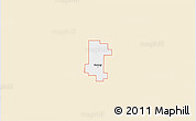Classic Style 3D Map of ZIP code 58008, single color outside