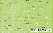 Physical 3D Map of ZIP code 58008