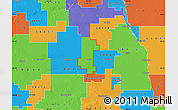 Political Map of ZIP code 58008