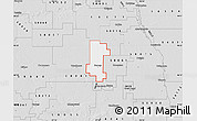 Silver Style Map of ZIP code 58008