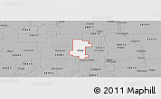 Gray Panoramic Map of ZIP code 58008
