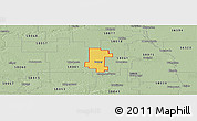 Savanna Style Panoramic Map of ZIP code 58008