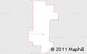 Silver Style Simple Map of ZIP code 58008