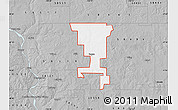 Gray Map of ZIP code 58477
