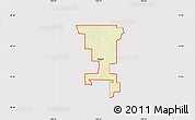 Physical Map of ZIP code 58477, cropped outside