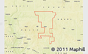 Physical Map of ZIP code 58477