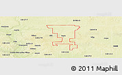 Physical Panoramic Map of ZIP code 58477