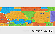 Political Panoramic Map of ZIP code 58477