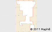 Classic Style Simple Map of ZIP code 58477