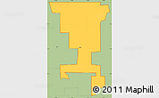 Savanna Style Simple Map of ZIP code 58477