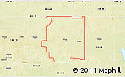 Physical 3D Map of ZIP code 58494