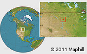 Satellite Location Map of ZIP code 58494